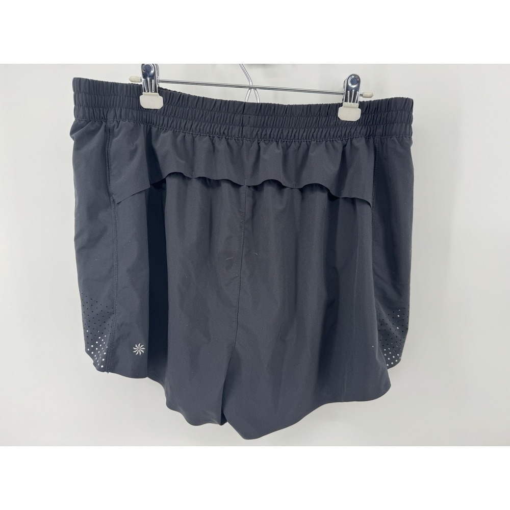 Athleta Hustle 3" Shorts Black Sz 1X Athletic Workout Run - Picture 5 of 8